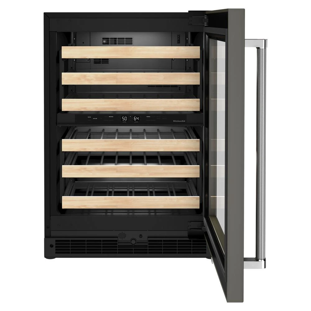 24" Panel-Ready Undercounter Wine Cellar with Wood-Front Racks KUWR214KPA