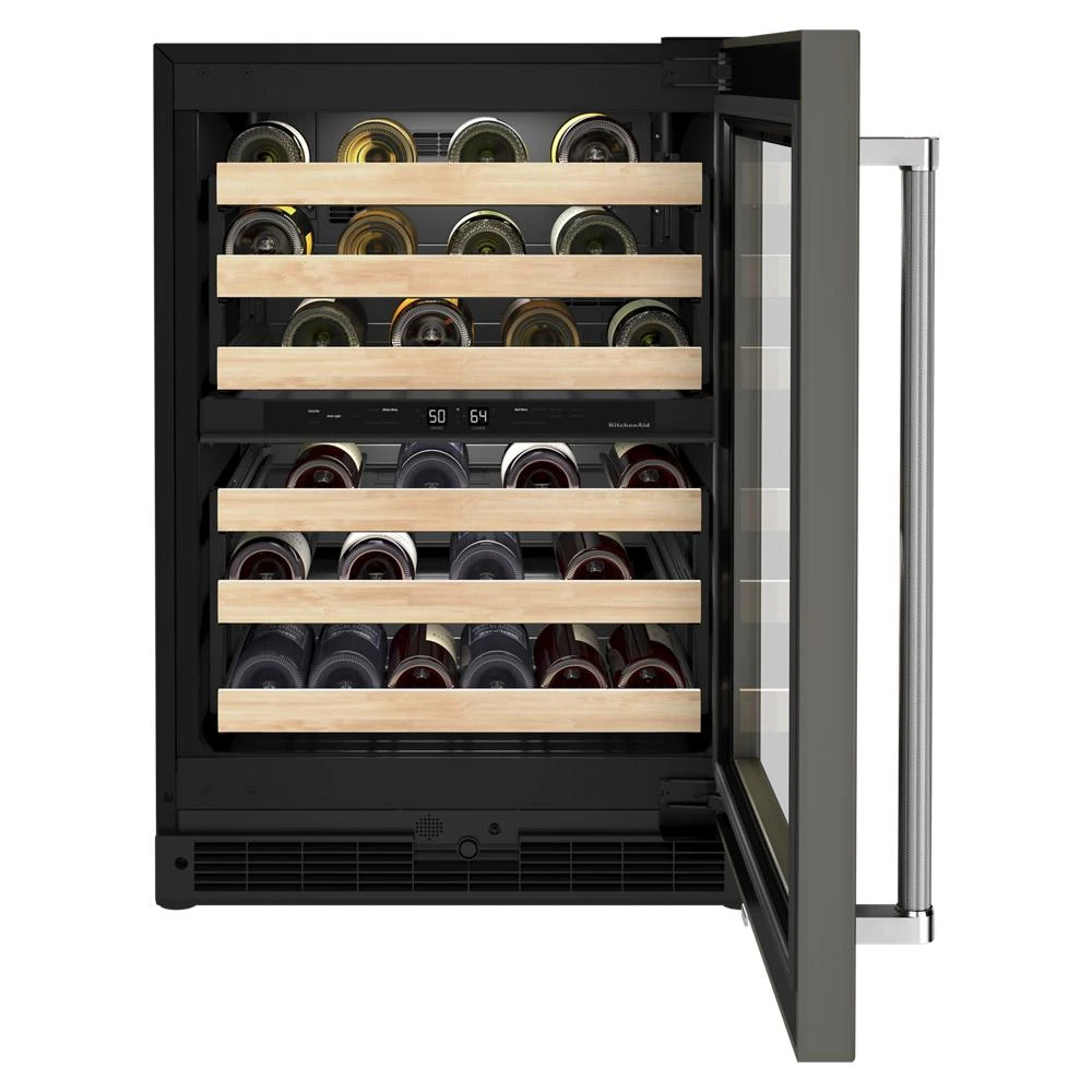 24" Panel-Ready Undercounter Wine Cellar with Wood-Front Racks KUWR214KPA