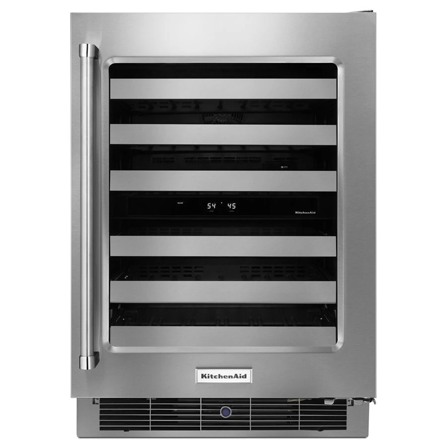 24" Wine Cellar with Metal-Front Racks KUWR304ESS
