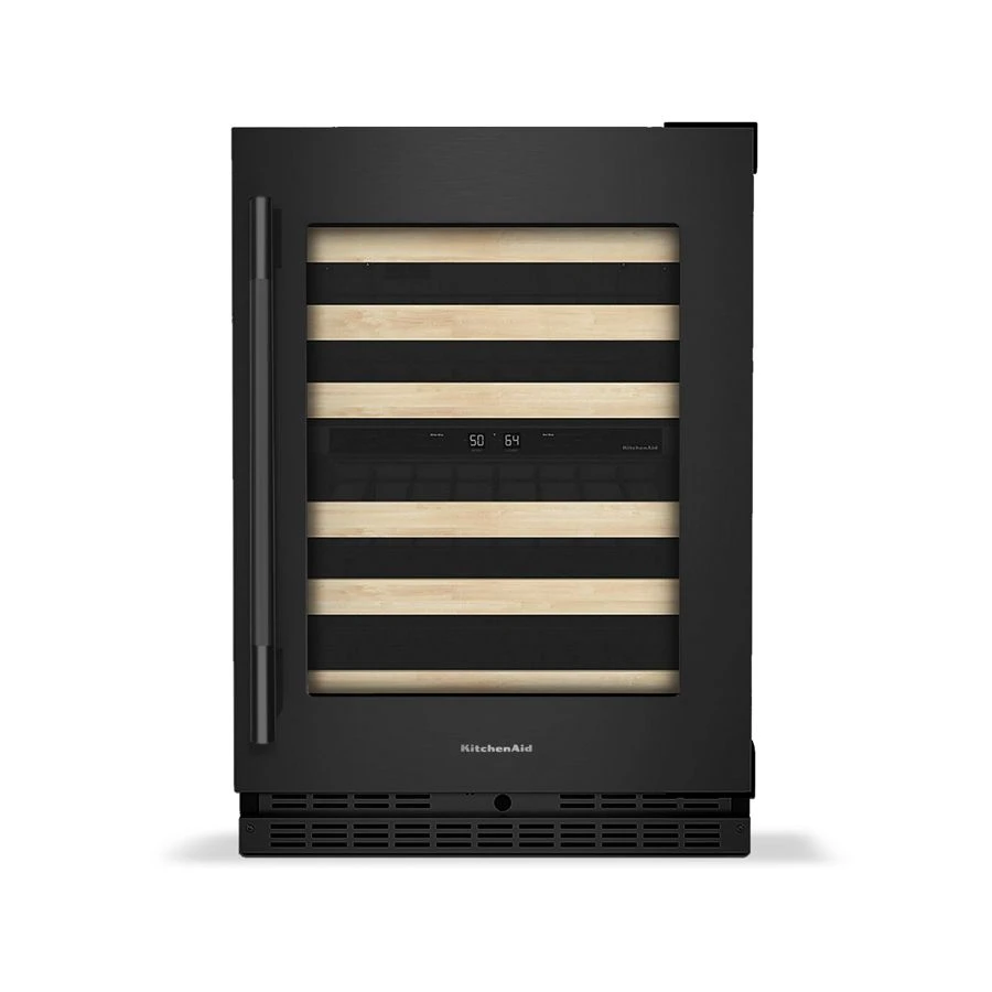 24" Undercounter Wine Cellar With Full-extension Wood-front Racks KUWR524SBE