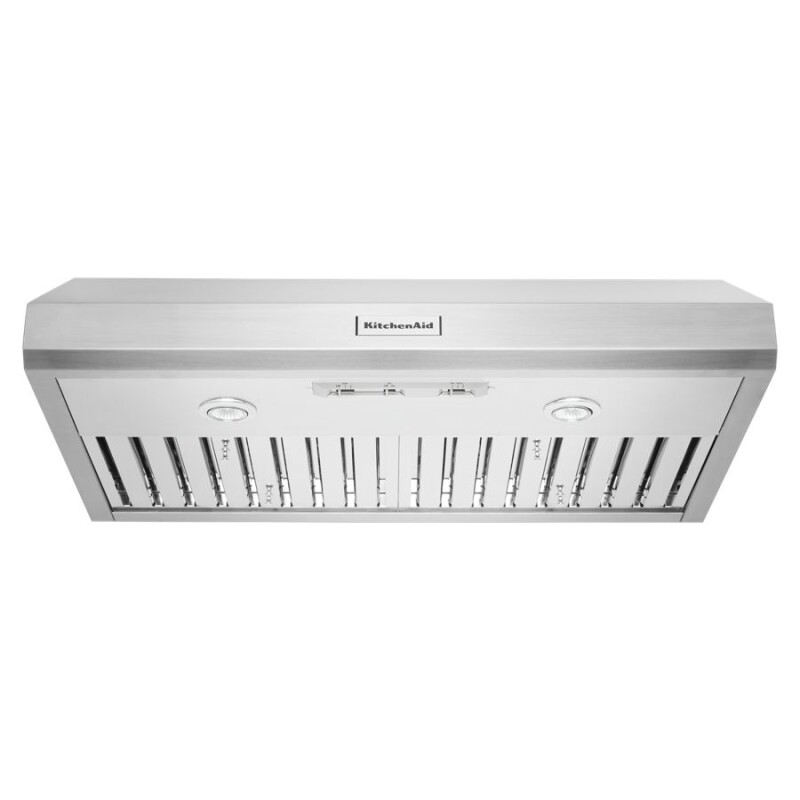 KitchenAid 36" 585 CFM Motor Class Commercial-Style Under-Cabinet Range Hood System Stainless Steel KVUC606JSS Picture 1