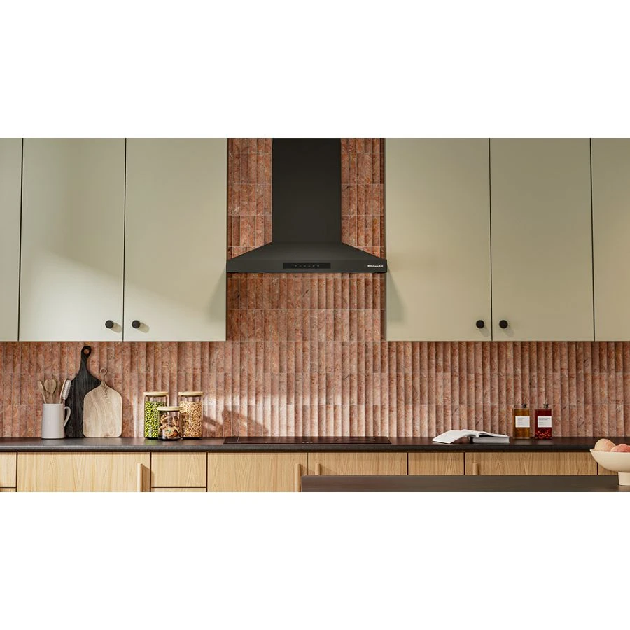 Kitchenaid® 30-inch Wall-mount, 4-speed Canopy Hood KVWC730SBE