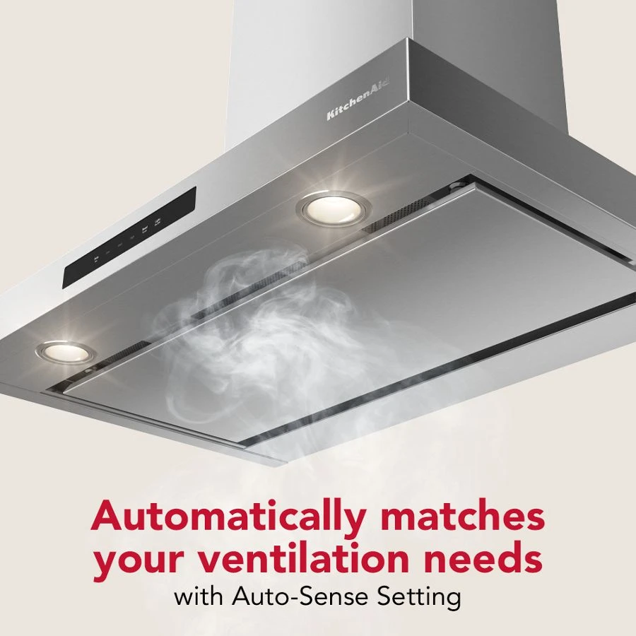 Kitchenaid® 30-inch Wall-mount, 4-speed Canopy Hood KVWC730SSS