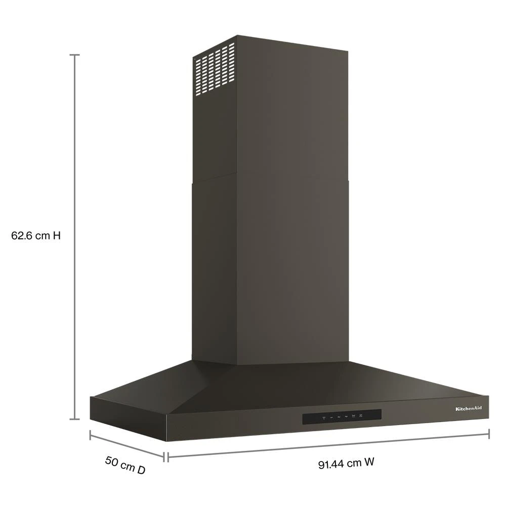 KitchenAid® 36-inch Wall-Mount, 4-Speed Canopy Hood view 6