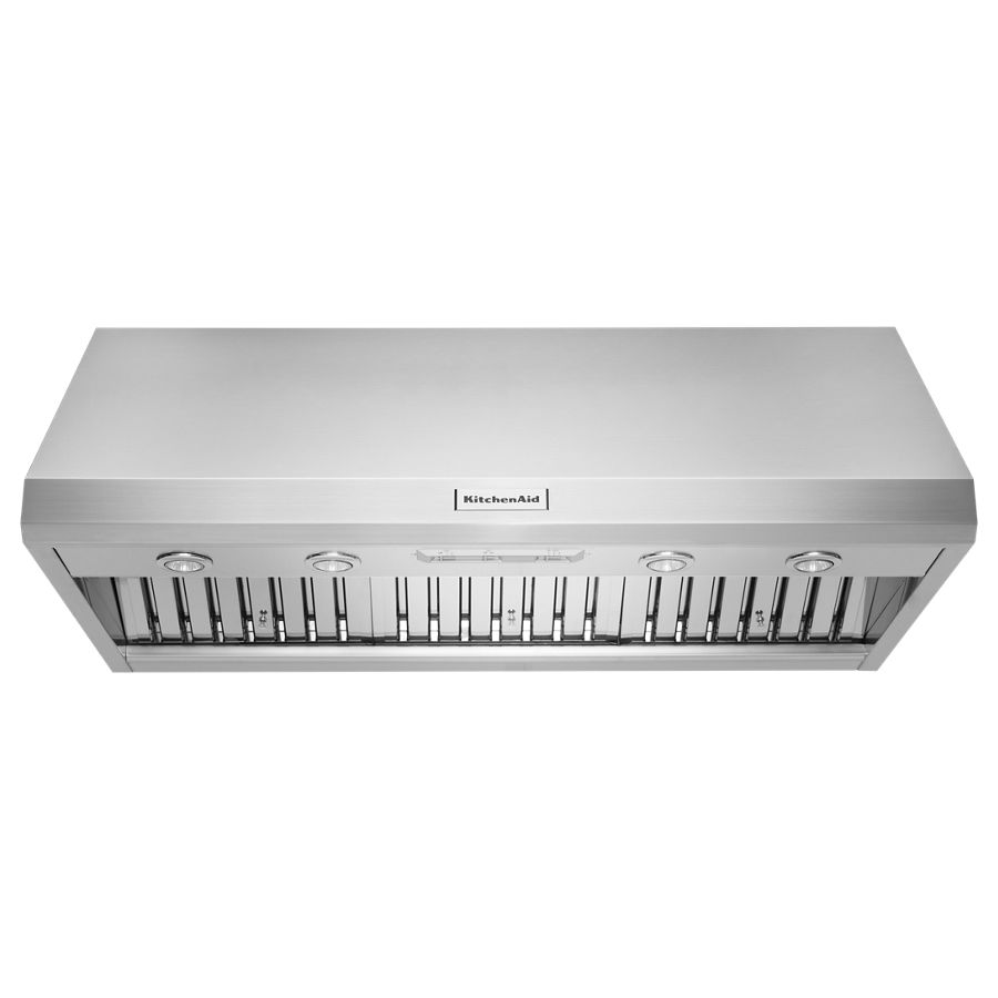 48'' 585 or 1170 CFM Motor Class Commercial-Style Wall-Mount Canopy Range Hood KVWC908JSS
