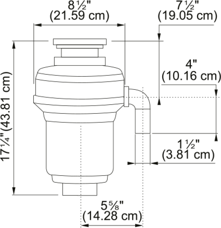 1 1/4 HP Food Waste Disposer KWD125C1EZ, product image 2 of 2