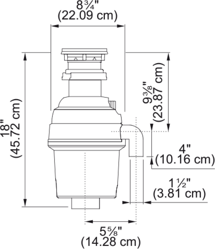 3/4 HP Food Waste Disposer - KWD75B1EZ, product image 2 of 2
