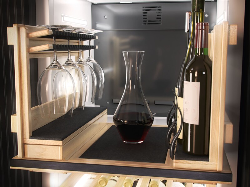 24" MasterCool Wine Unit Sommelier Panel Ready LH (Stainless Steel) KWT2672VISCTS