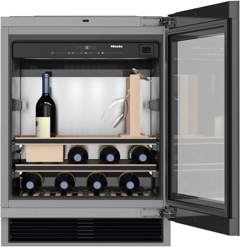 Built‑under wine storage unit for perfect enjoyment and timeless design with its Push2open and SommelierSet. KWT6312UGS
