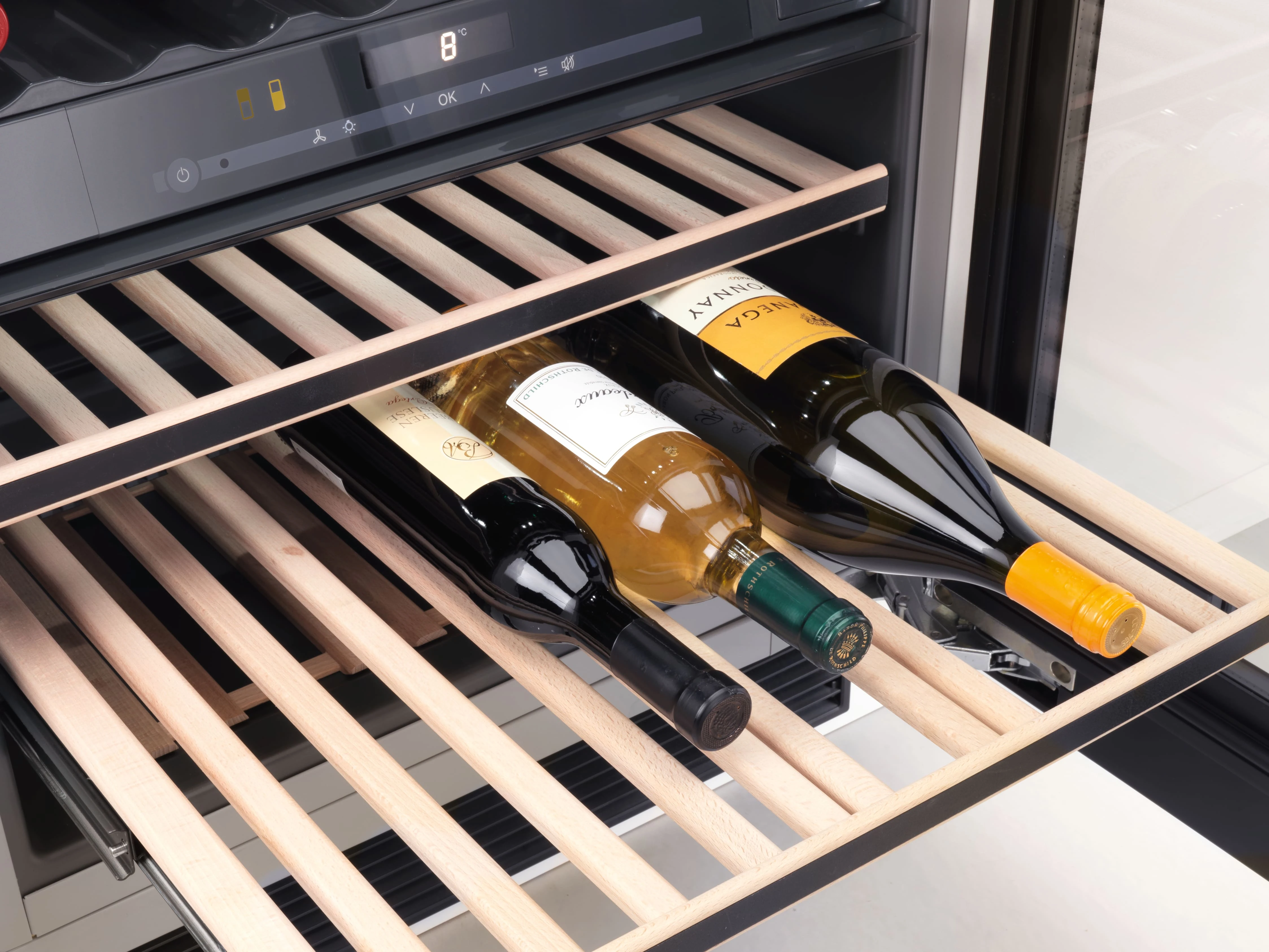 24" Wine Under Counter Dual Zone All Glass Black KWT6322UGOB