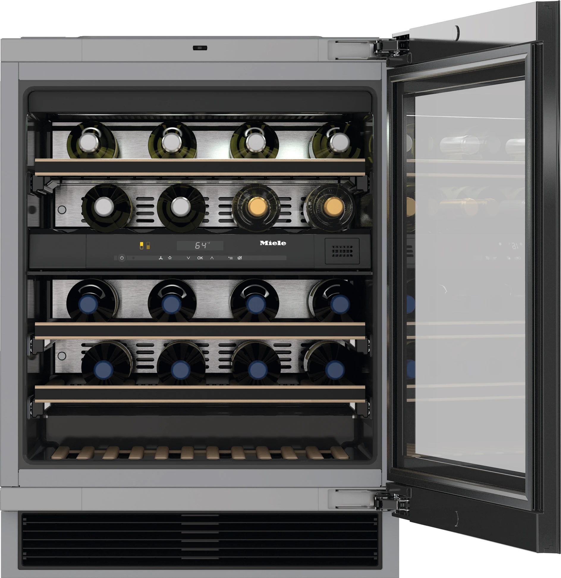 24" Under Counter Dual Zone Wine Storage CTS KWT6322UGSS
