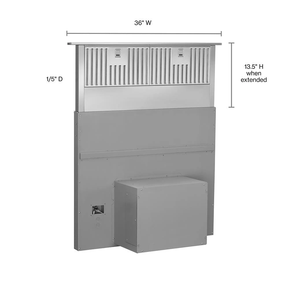 36" Retractable Downdraft Ventilation System view 7