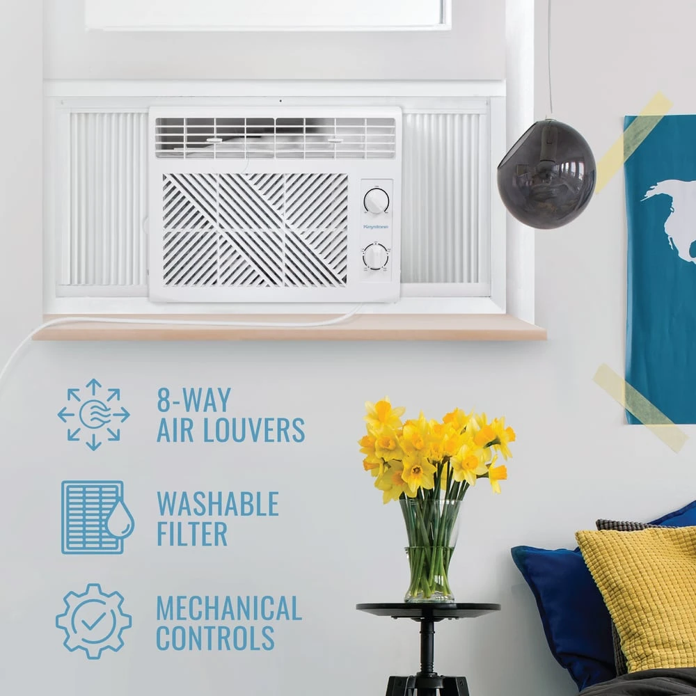 5,050 BTU Window Air Conditioner with Mechanical Controls KYST051AD, product image 3 of 16