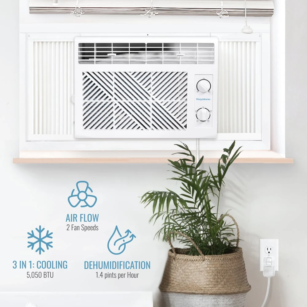 5,050 BTU Window Air Conditioner with Mechanical Controls KYST051AD, product image 4 of 16