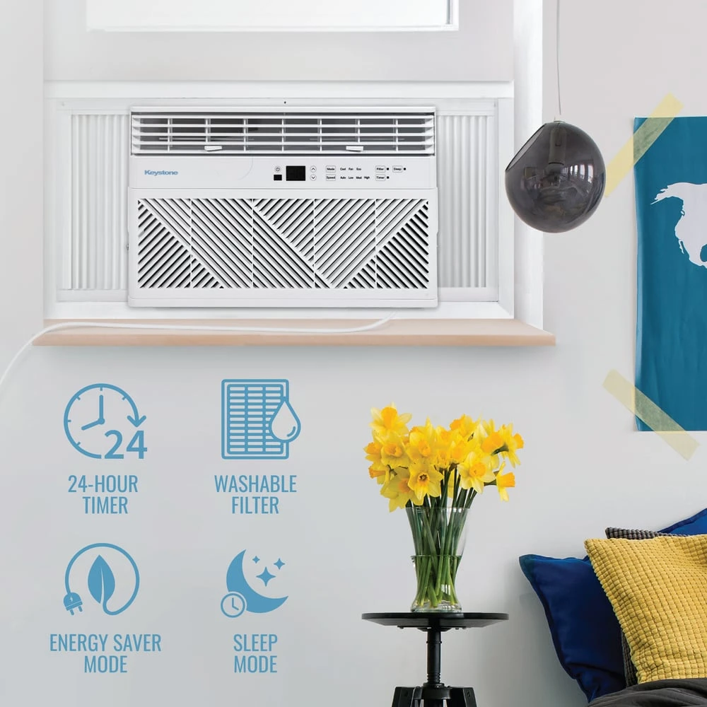 8,000 BTU Window Air Conditioner with Remote Control KYST081AD, product image 3 of 15