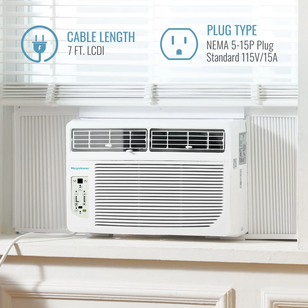 8,000 BTU Window Air Conditioner with Supplemental Heat KYST081HA, product image 4 of 14