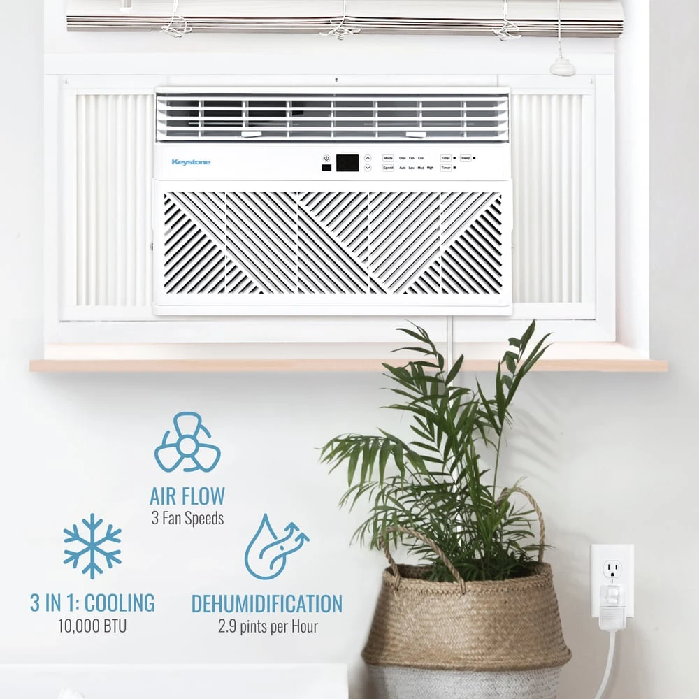 10,000 BTU Window Air Conditioner with Remote Control KYST101AD, product image 4 of 16