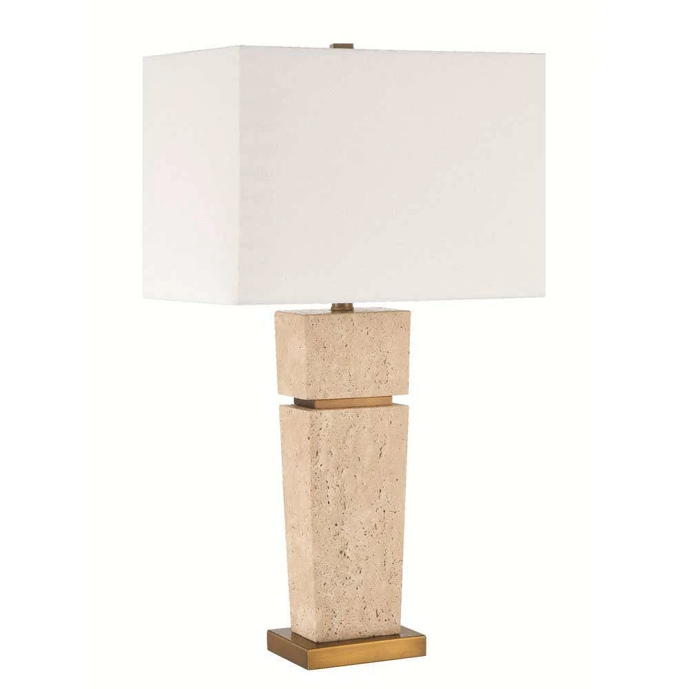 Prescott Travertine Table Lamp L01A61