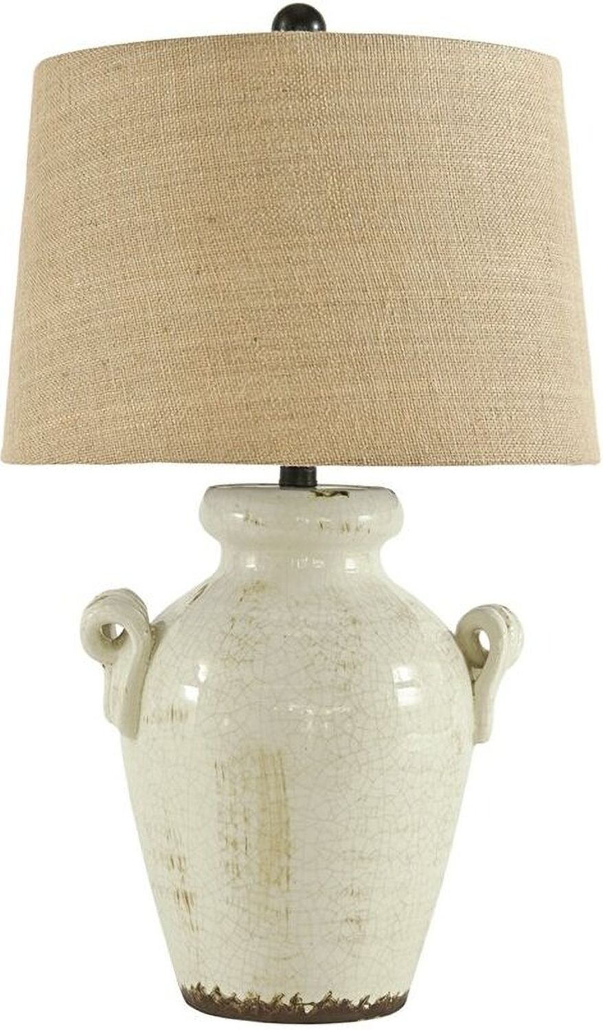 Emelda Cream Ceramic Table Lamp L100664