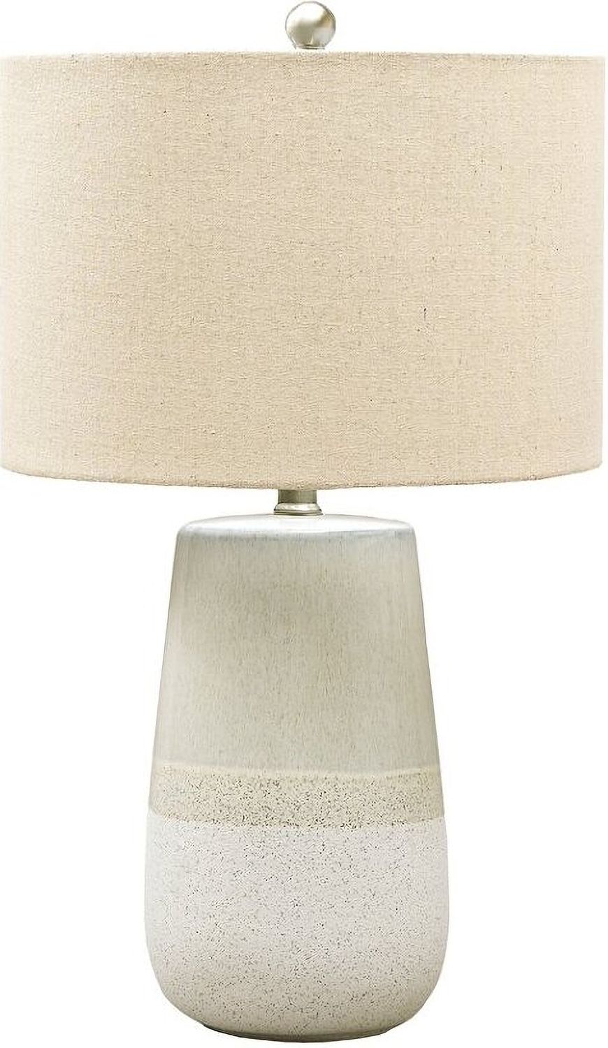 Shavon Beige And White Table Lamp L100724