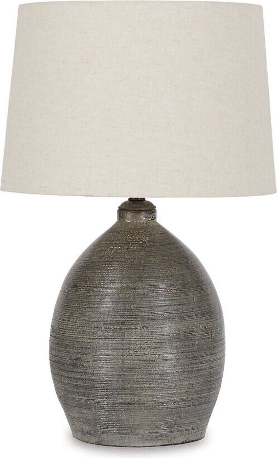 Joyelle Gray Terracotta Table Lamp L100744