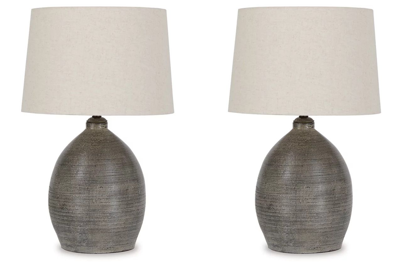 Joyelle Gray Terracotta Table Lamp L100744