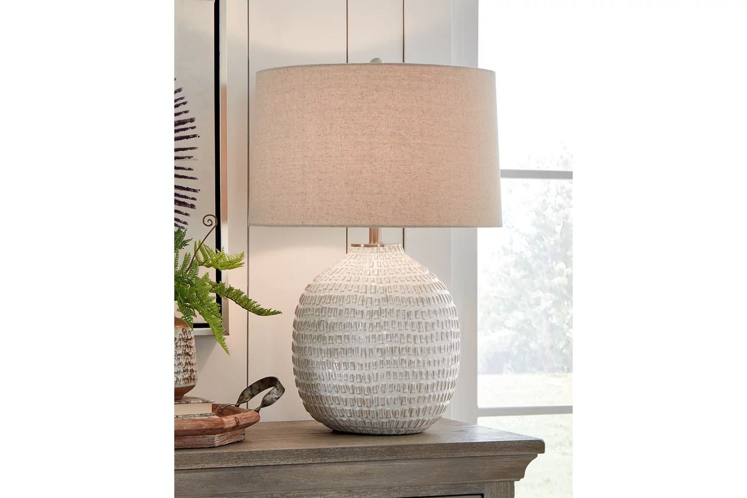 Jamon Beige Ceramic Table Lamp L100764