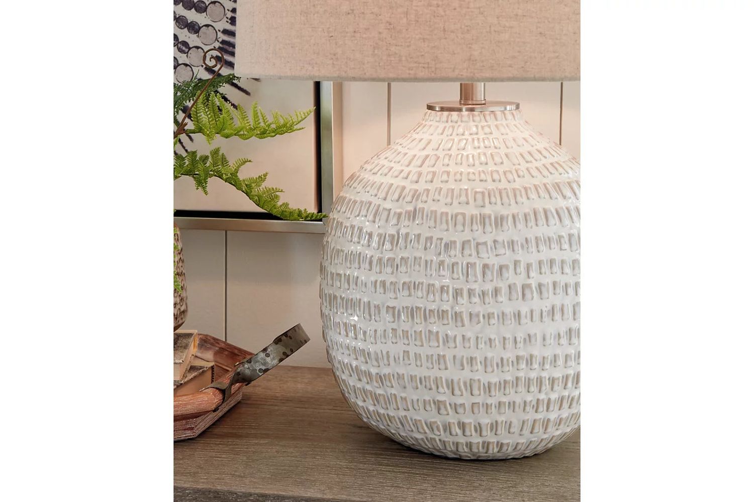 Jamon Beige Ceramic Table Lamp L100764