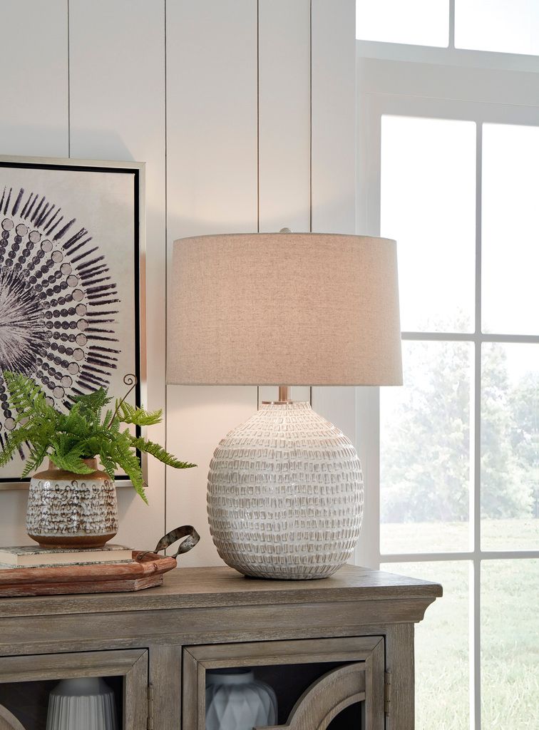 Jamon Beige Ceramic Table Lamp L100764
