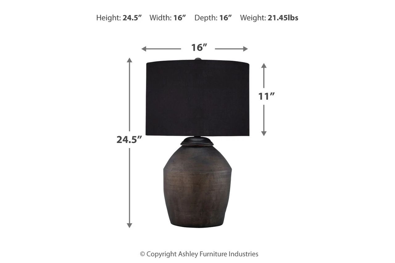 Naareman Table Lamp In Black L100804
