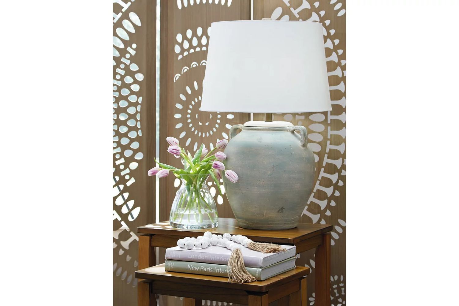 Shawburg Table Lamp In Antique Green L100814
