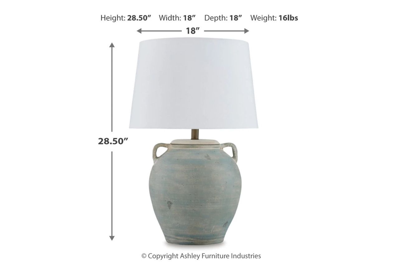 Shawburg Table Lamp In Antique Green L100814