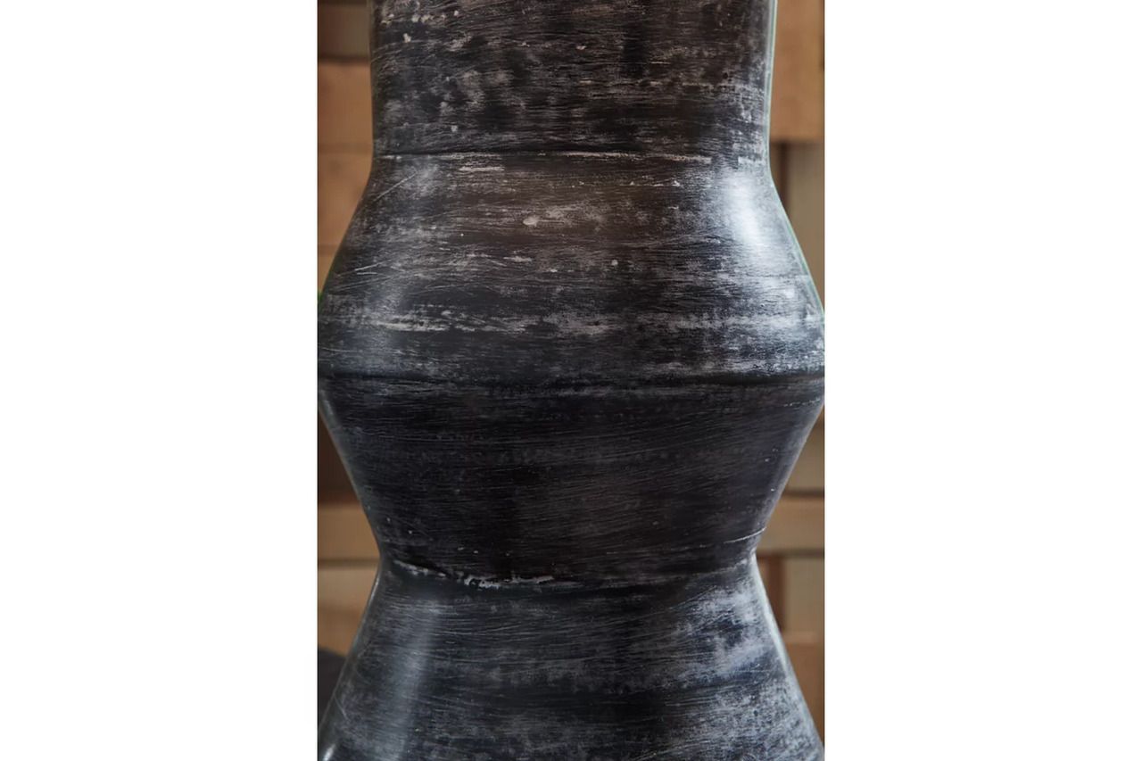 Kerbert Table Lamp In Distressed Black L100824