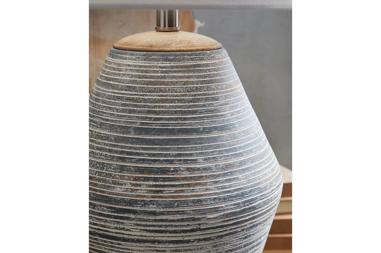 Lawrock Table Lamp In Antique Blue L100834