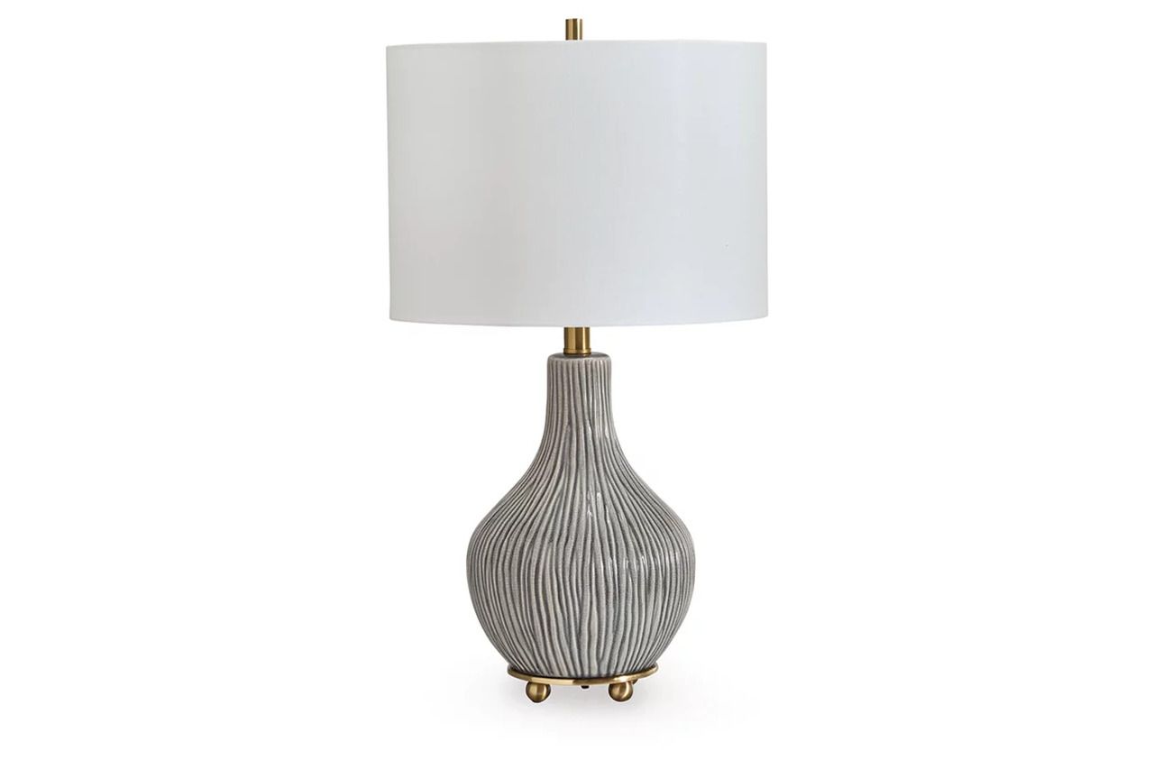 Judlen Table Lamp In Gray and Gold L100844