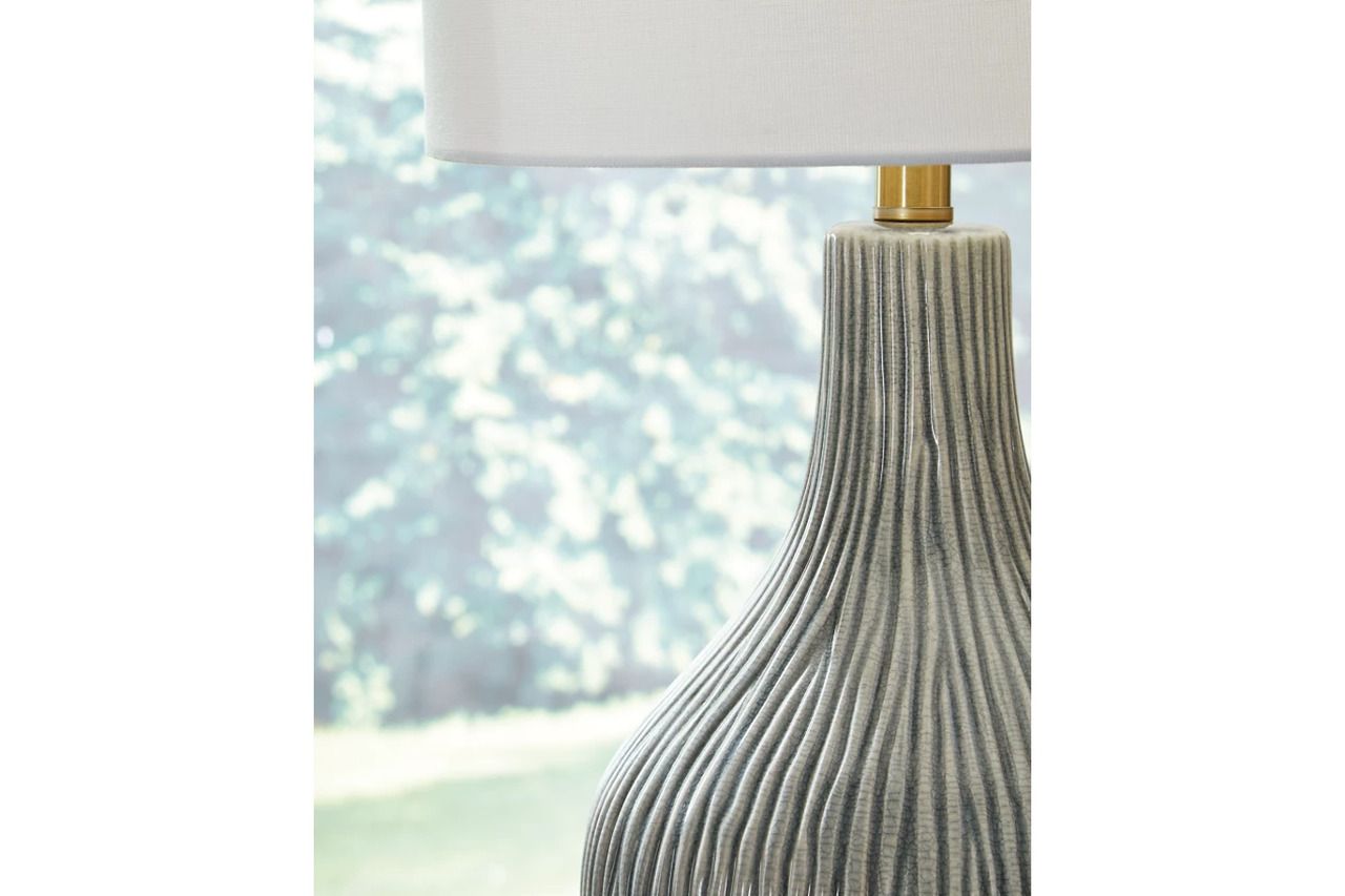 Judlen Table Lamp In Gray and Gold L100844