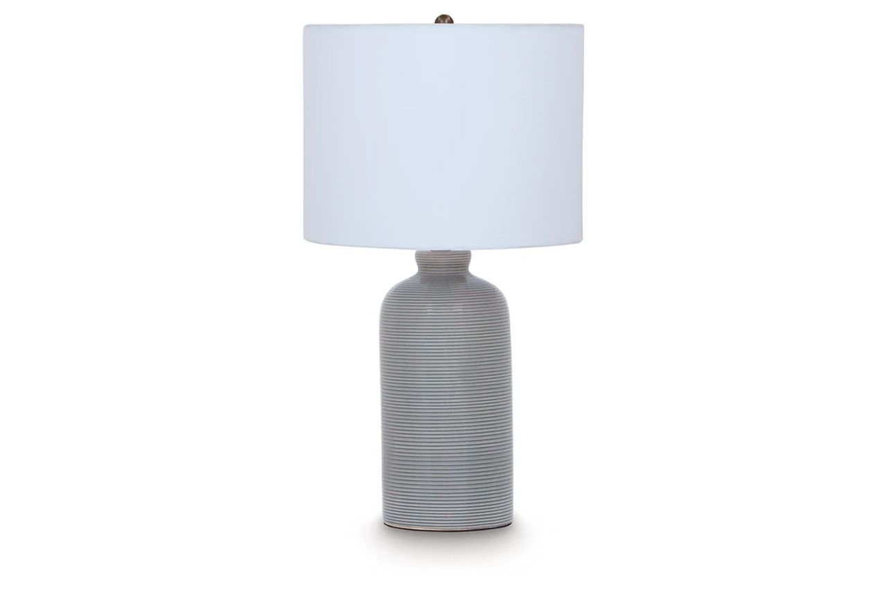 Wimlow Ceramic Table Lamp In Gray Blue L100924