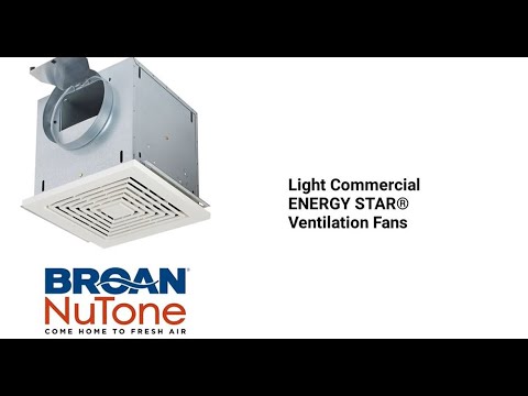 High-Capacity, Light Commercial 200 CFM Ceiling Mount Ventilation Fan, 1.0 Sones L150E