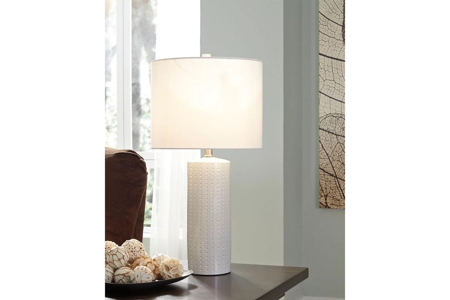 Steuben White Ceramic Table Lamp Set of 2 L177904