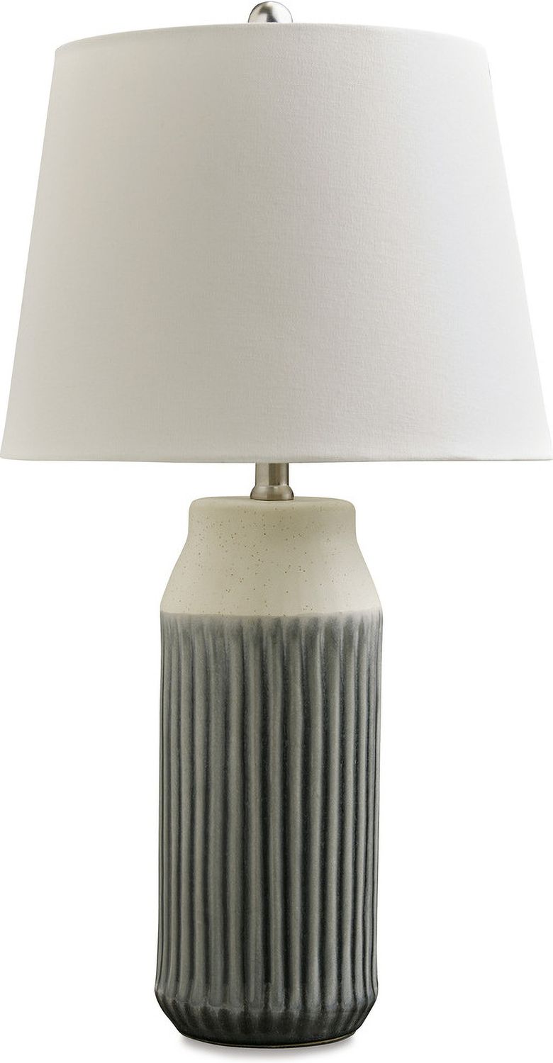 Afener Blue and Beige Table Lamp Set of 2 L177984