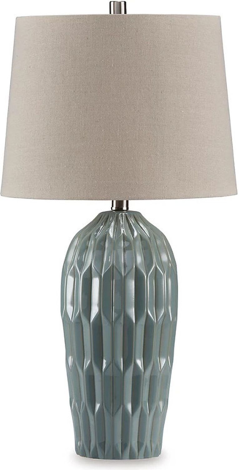 Hadbury Table Lamp Set of 2 In Teal and Blue L178034