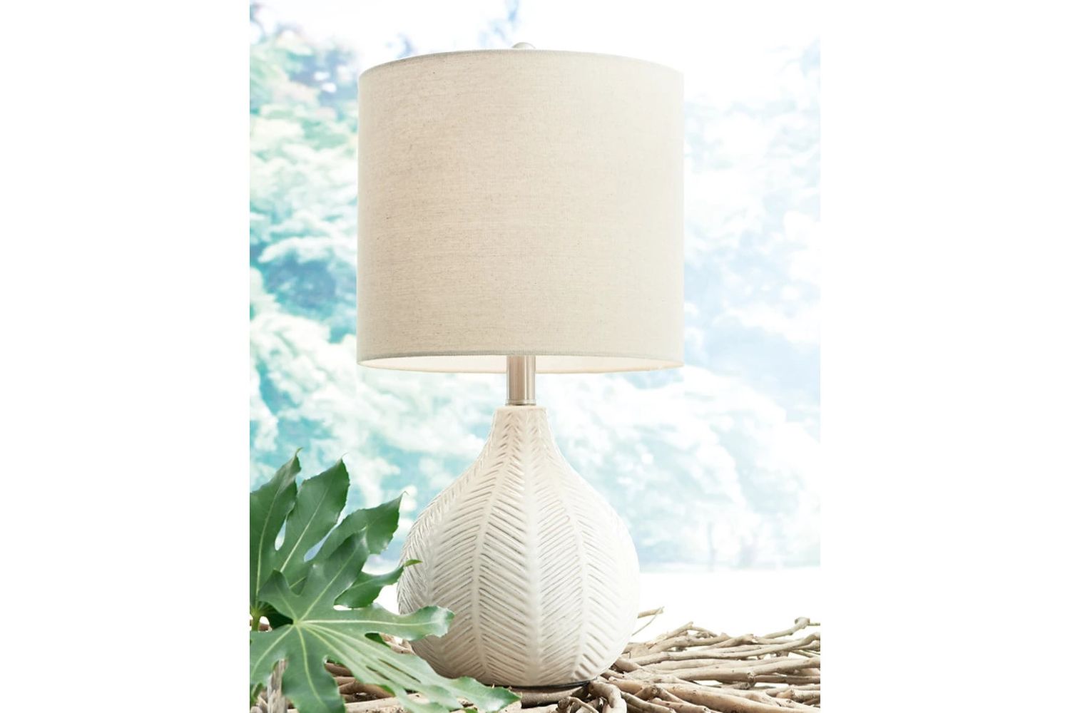 Rainermen Off White Table Lamp L180024