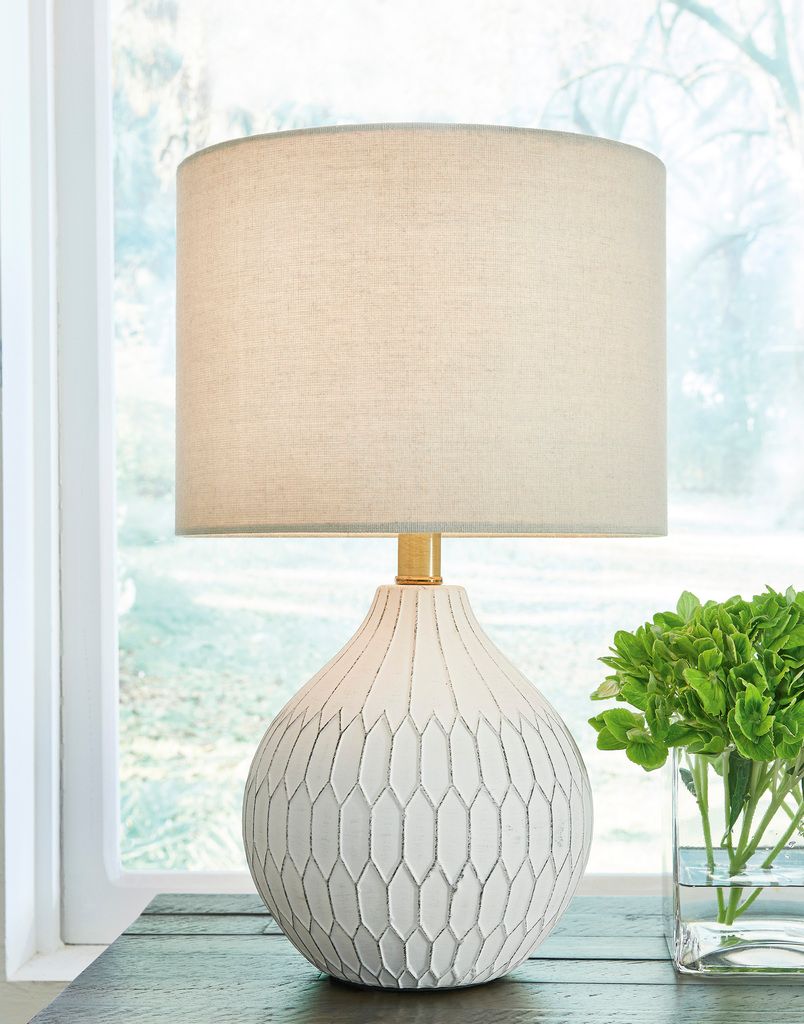 Wardmont White Table Lamp L180094