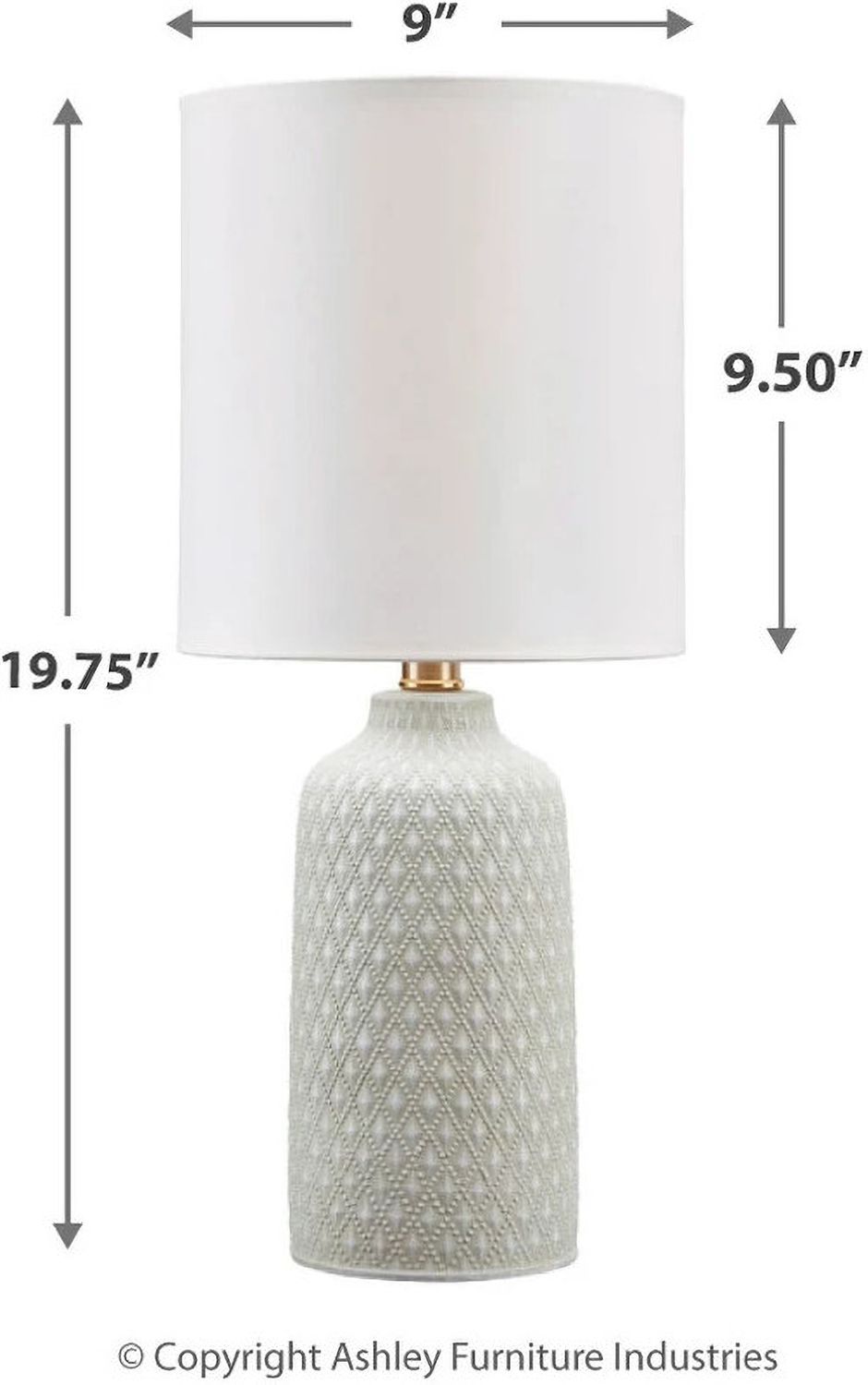 Donnford Gray Table Lamp L180114