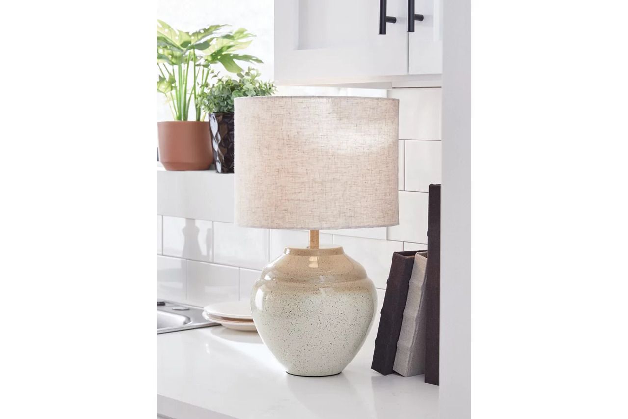 Waldish Table Lamp In Cream and Beige L200204