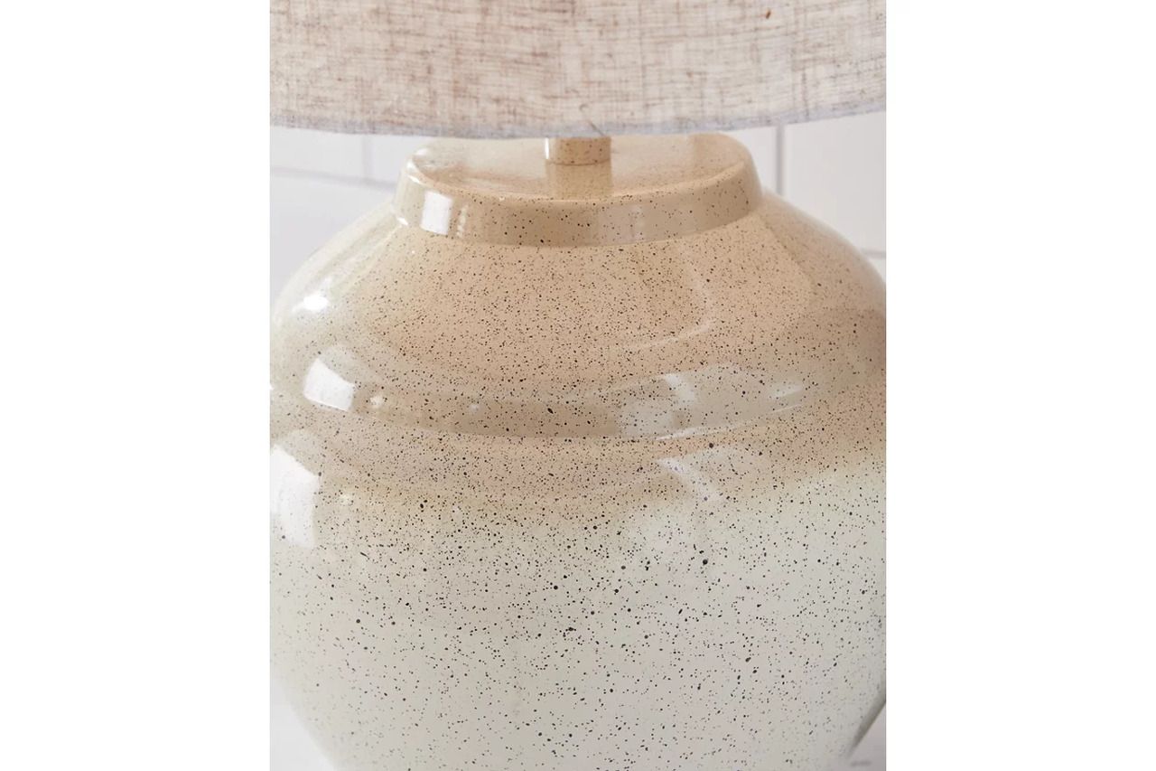 Waldish Table Lamp In Cream and Beige L200204