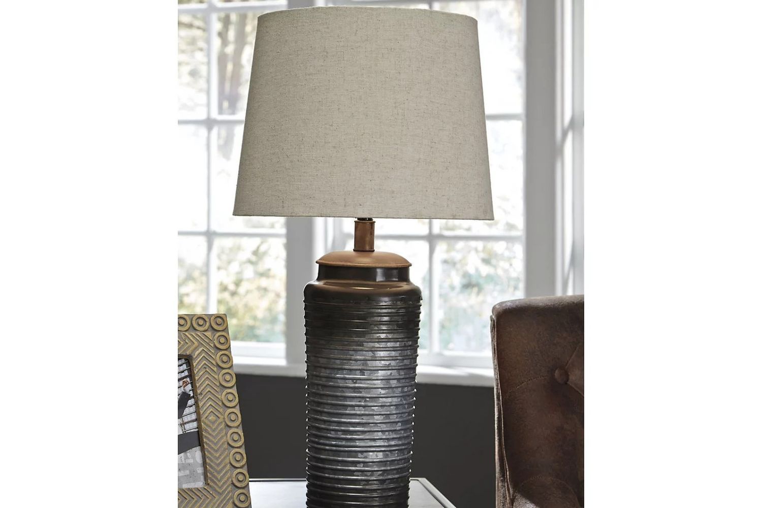 Norbert Gray Metal Table Lamp Set of 2 L204064