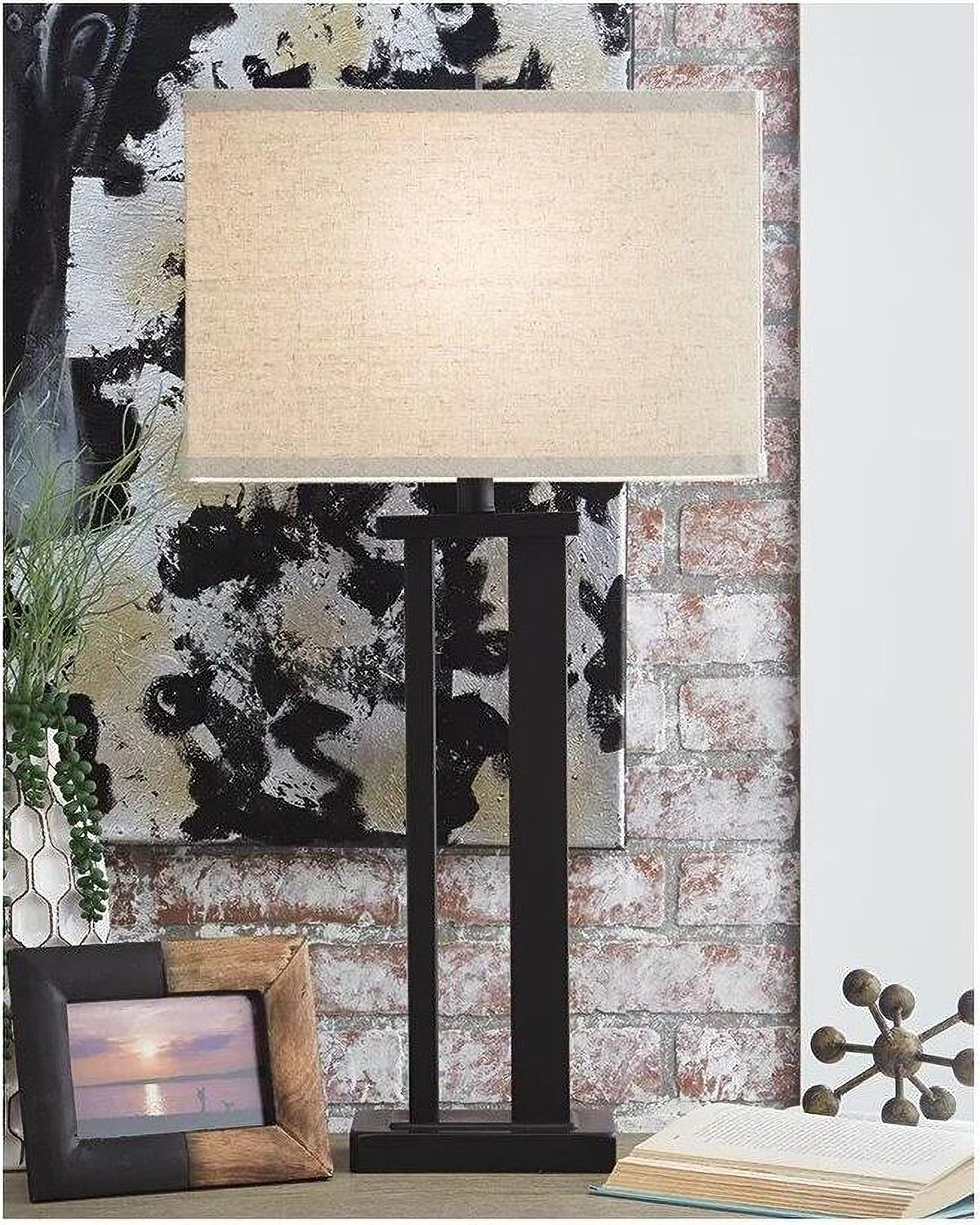 Aniela Brown Metal Table Lamp Set of 2 L204074
