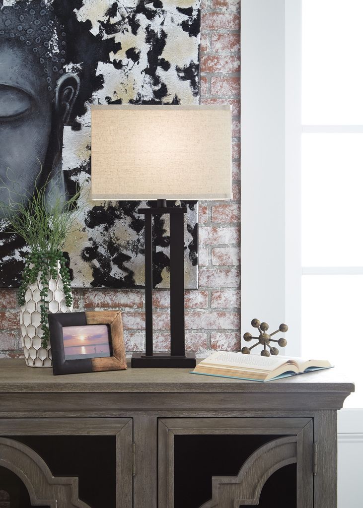 Aniela Brown Metal Table Lamp Set of 2 L204074