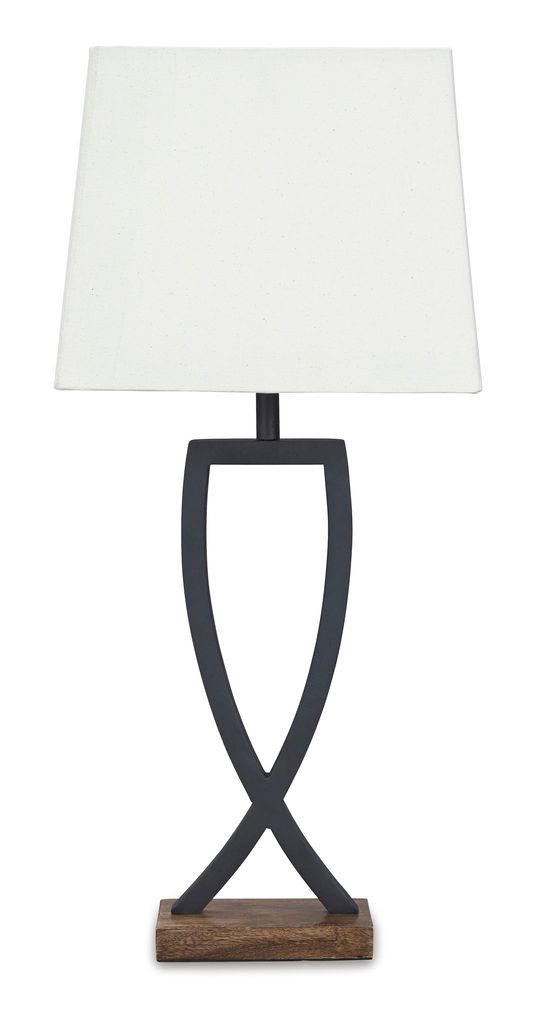 Makara Black and Brown Metal Table Lamp Set of 2 L204174